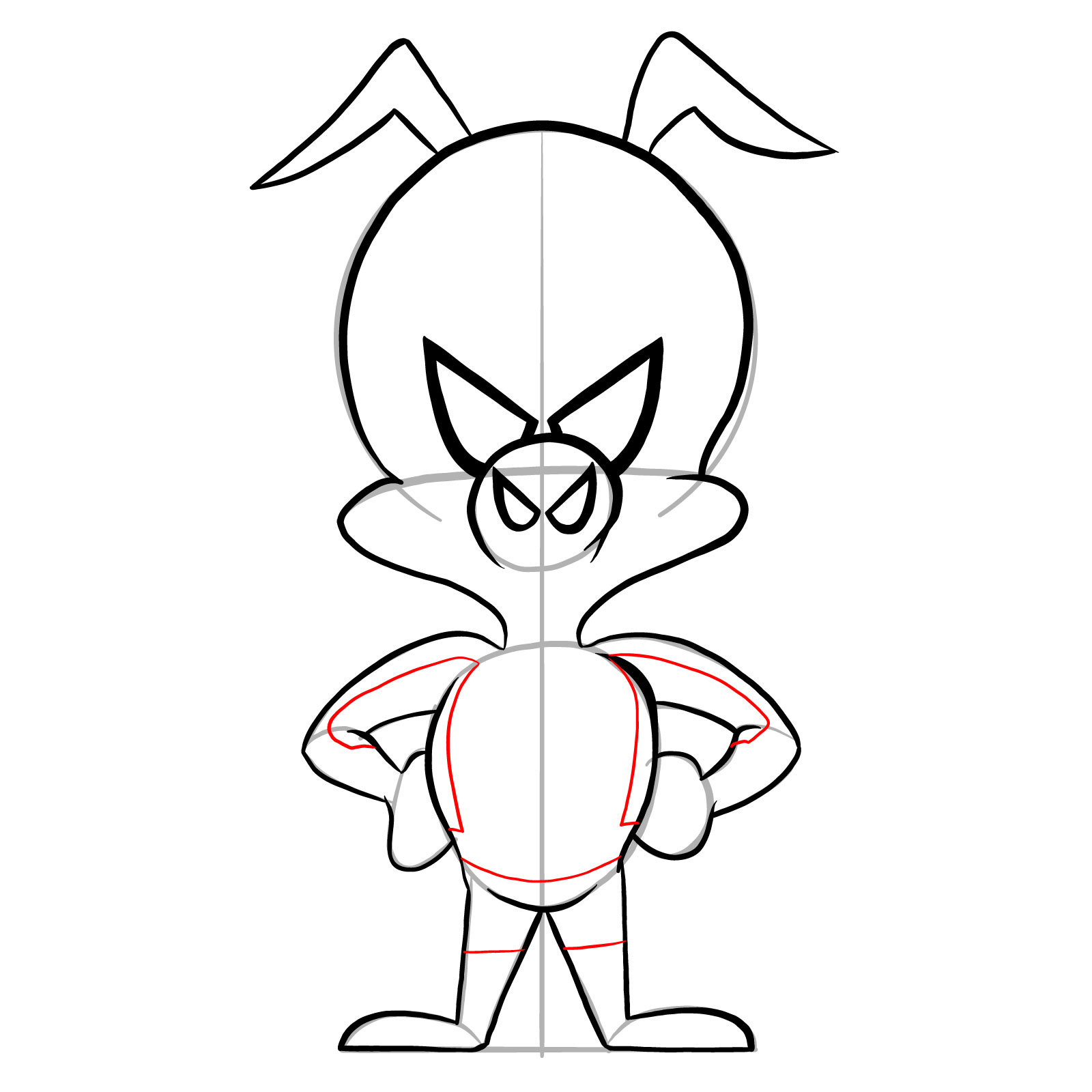 How to draw Spider-Ham - step 17