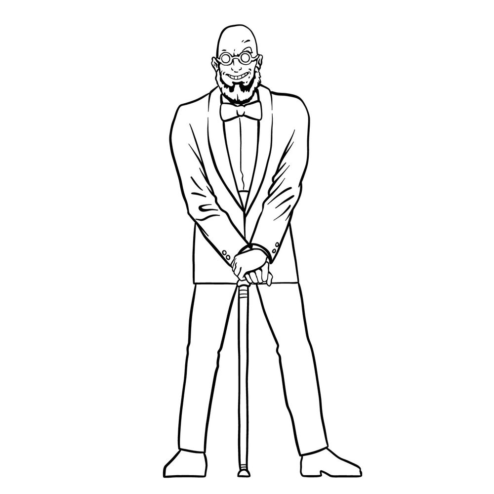 How to draw Dr. Hugo Strange from DC Comics