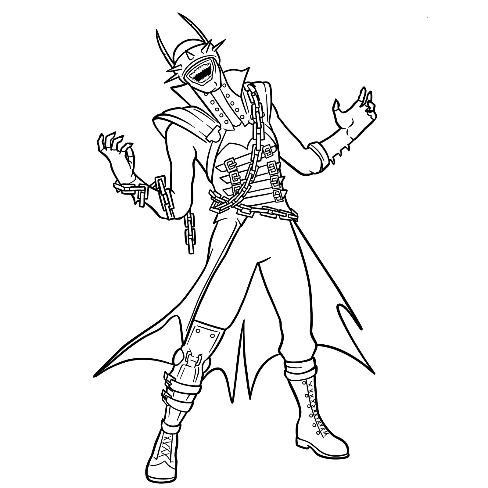 How to Draw The Batman Who Laughs - final step