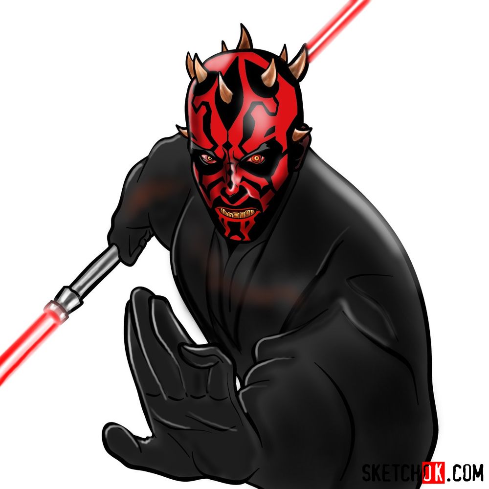 Star Wars Darth Maul DrawingIain McCaig Comic Art  Star wars villains  Star wars art Star wars concept art