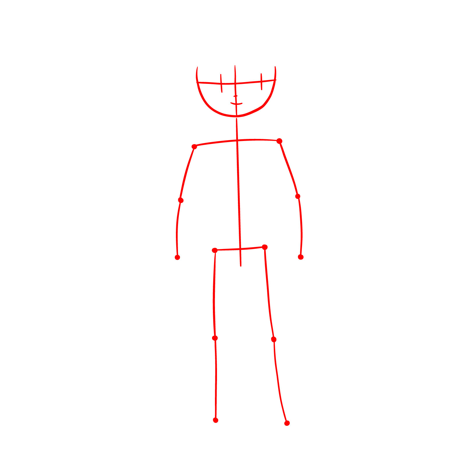 How to draw Scott Pilgrim full body - step 01