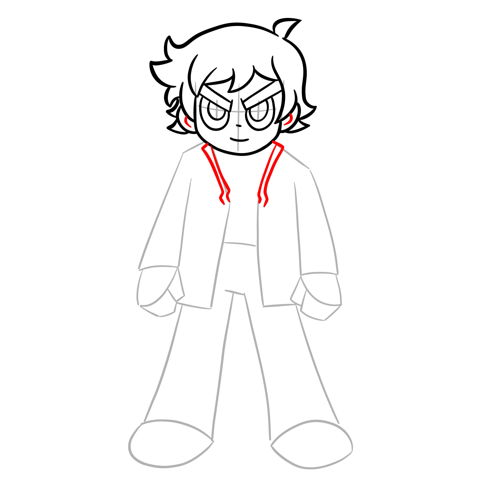 How to Draw Scott Pilgrim EX - step 09