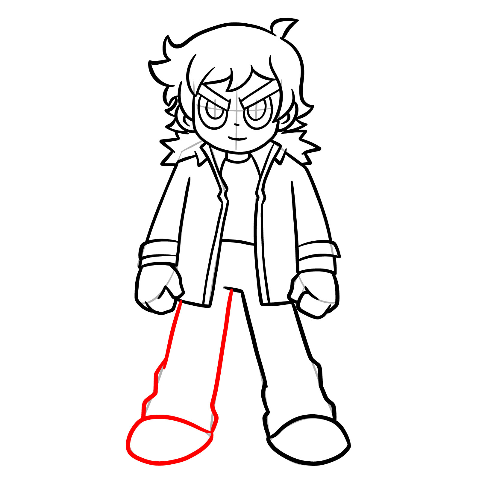 How to Draw Scott Pilgrim EX - step 15