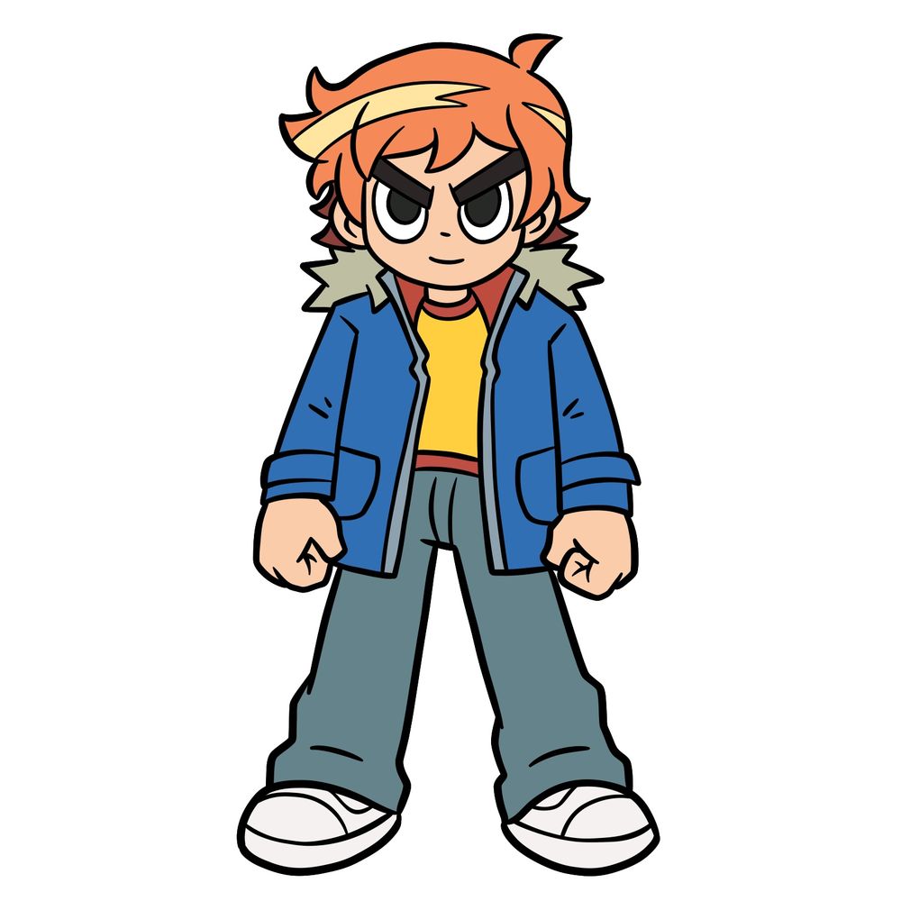 Drawing Scott Pilgrim EX Game Look – Full Body Tutorial