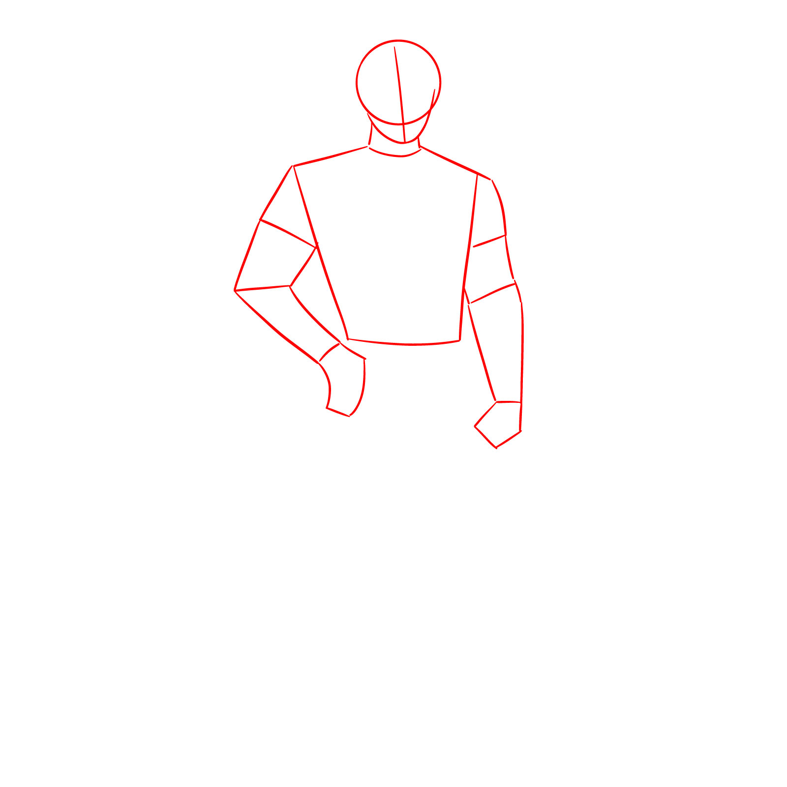 How to Draw Todd Ingram from SPTO - step 01