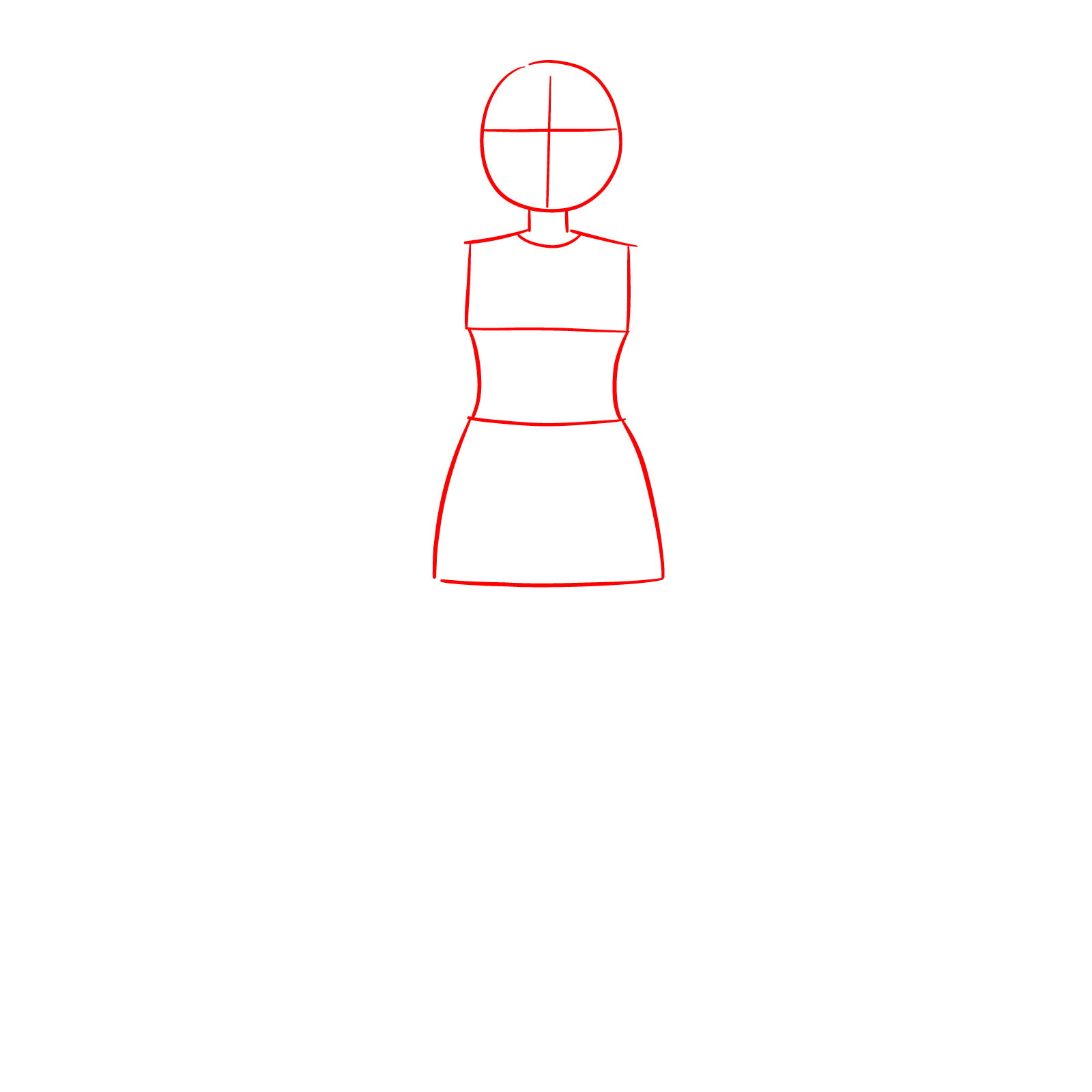 How to Draw Julie Powers from SPTO - step 01