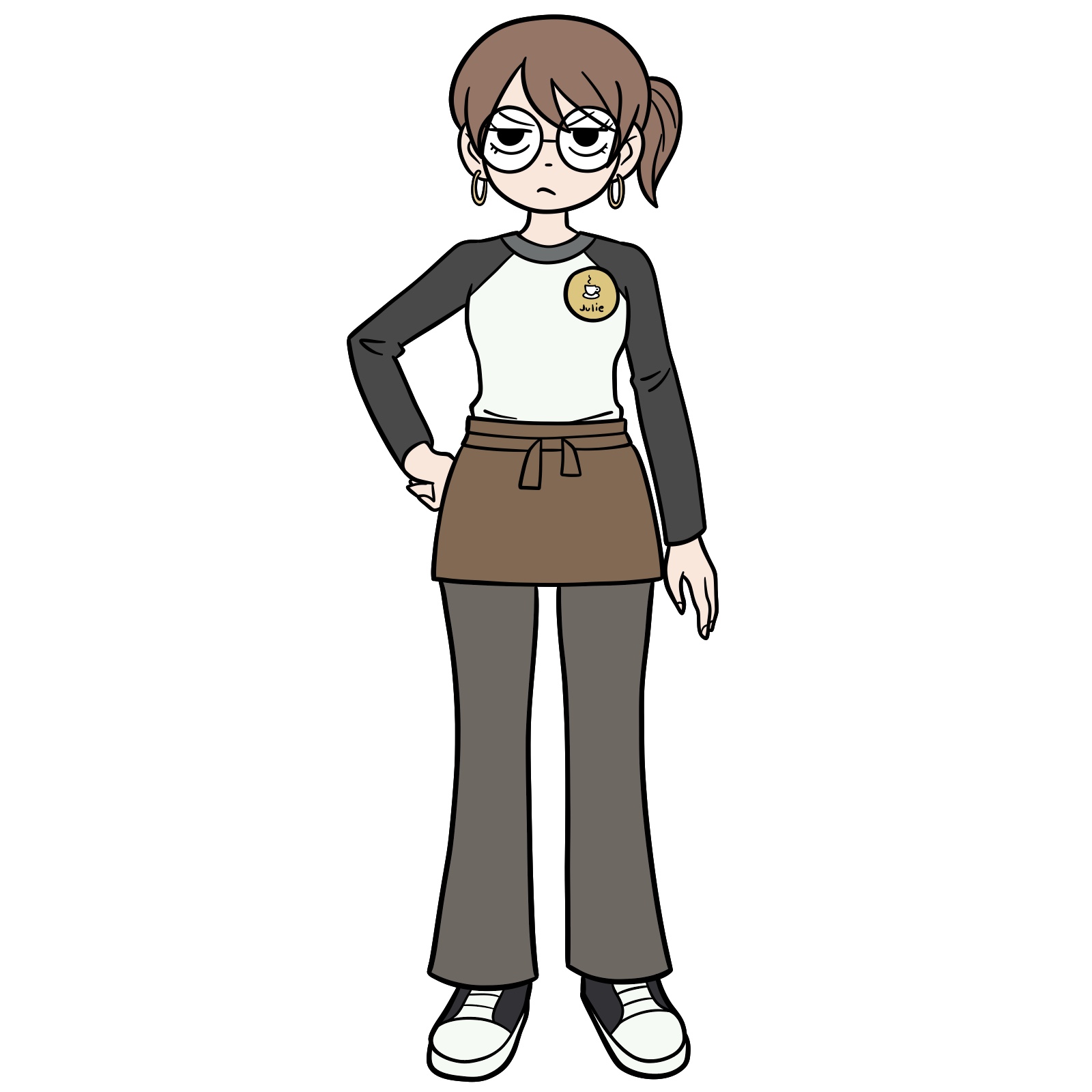 How to Draw Julie Powers from SPTO - final step