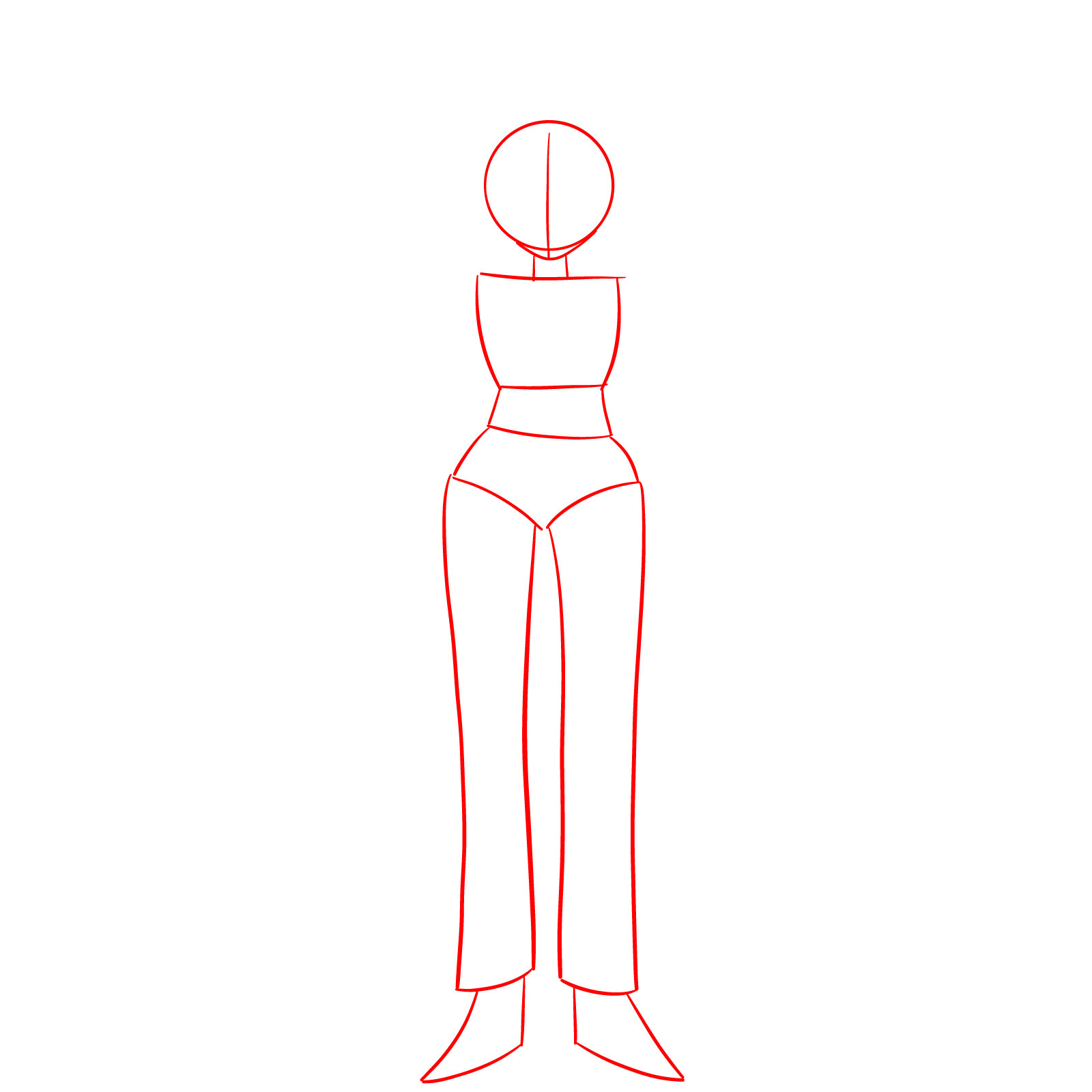 How to Draw Envy Adams from SPTO - step 01