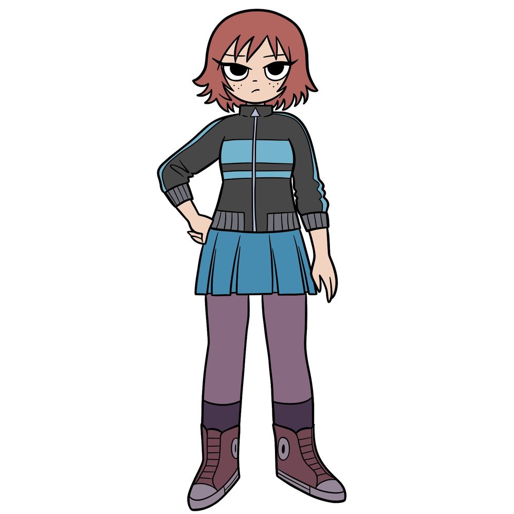 How to Draw Kim Pine from Scott Pilgrim Takes Off