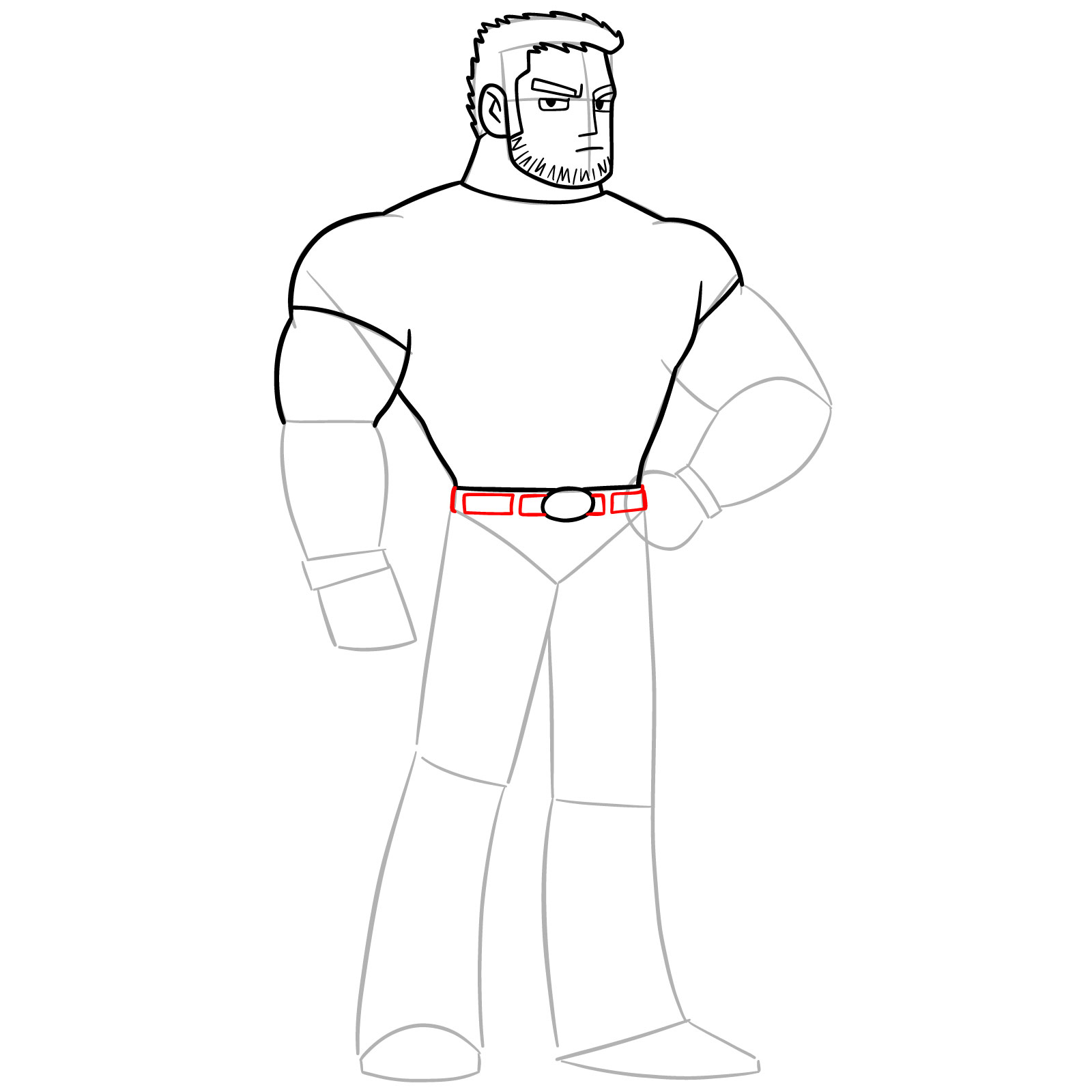 How to Draw Lucas Lee from SPTO - step 10