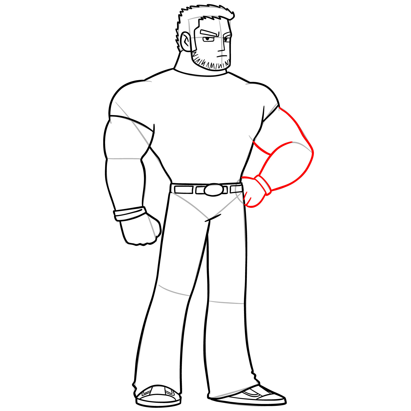 How to Draw Lucas Lee from SPTO - step 16