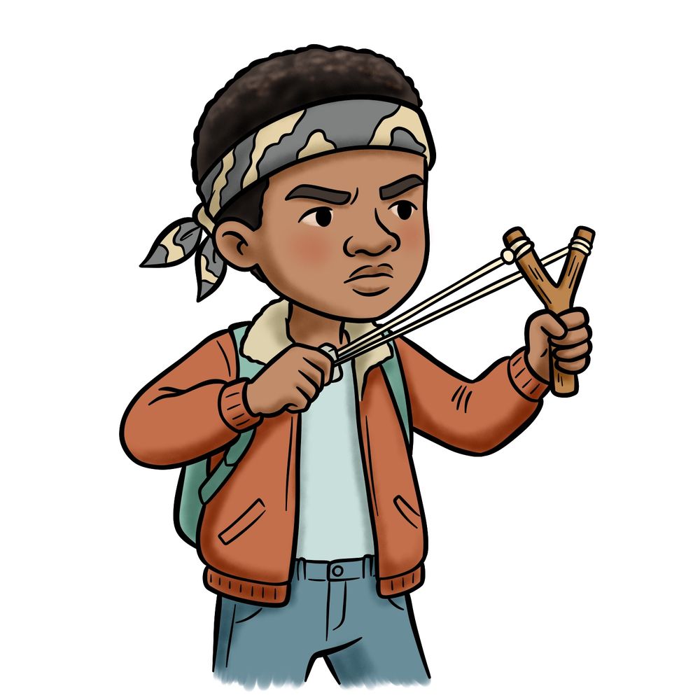 How to Draw Lucas Sinclair with His Slingshot – Stranger Things