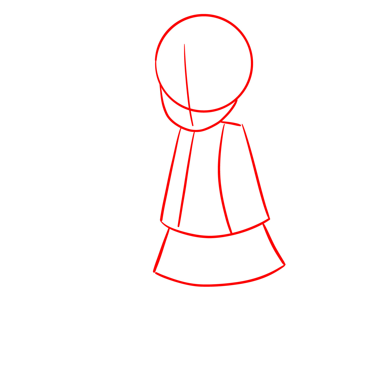 How to Draw Eleven from Stranger Things - step 01