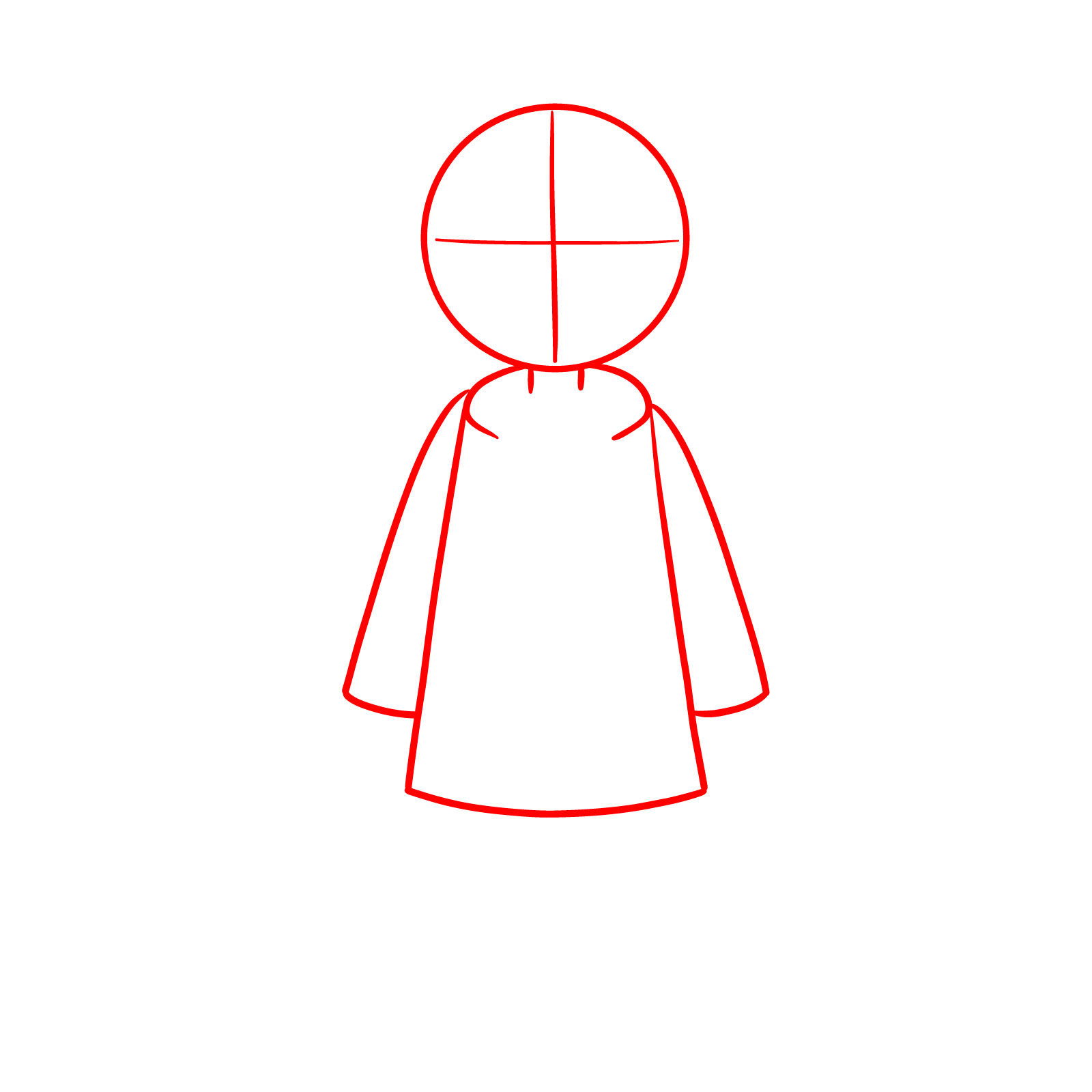 How to draw Max Mayfield in simplified style - step 01