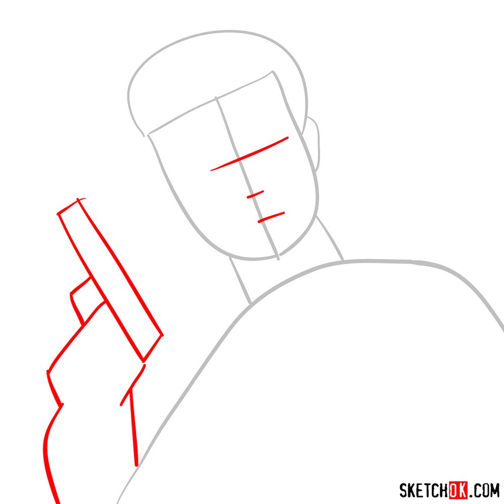 How to draw Max Payne - step 02