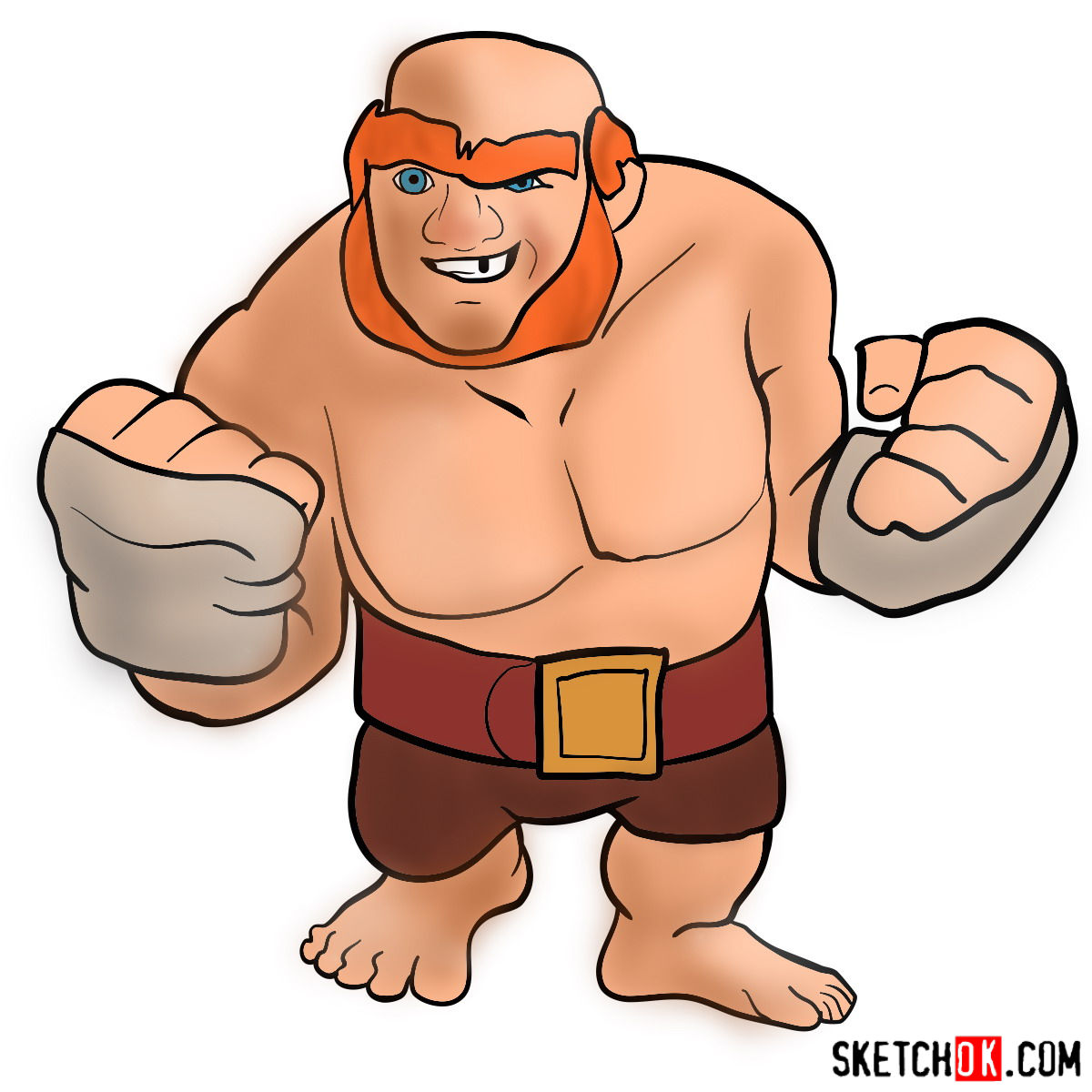 How To Draw Giant From Clash Of The Clans Printable S vrogue.co