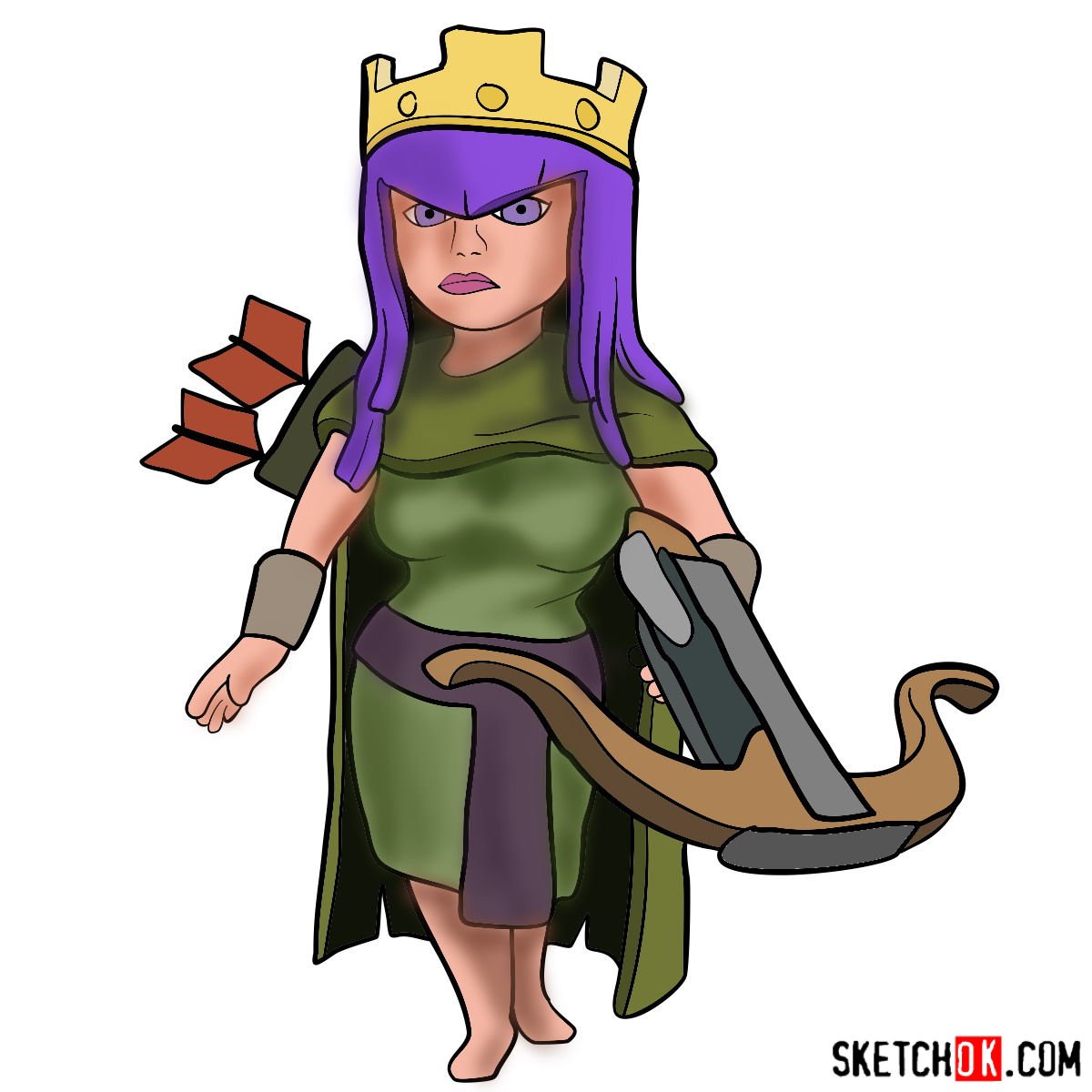 clash of clans healer drawing