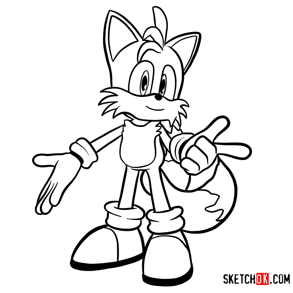 How to draw Tails