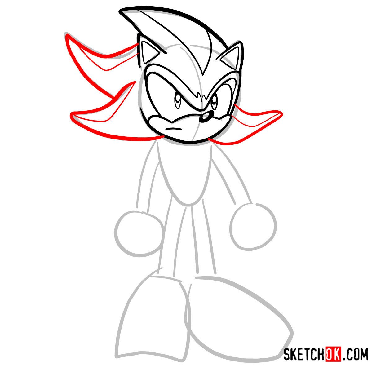 How to Draw Shadow (Sonic) - DrawingNow