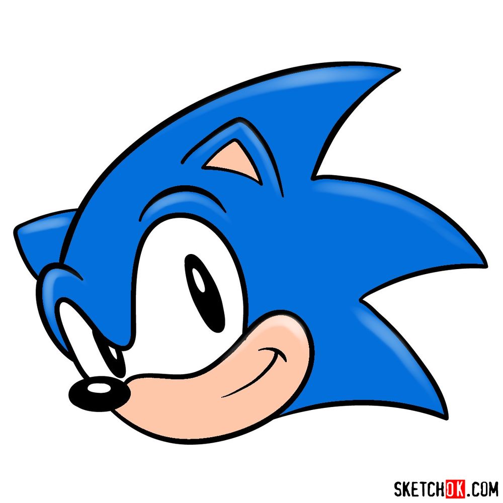 Sonic the hedgehog face