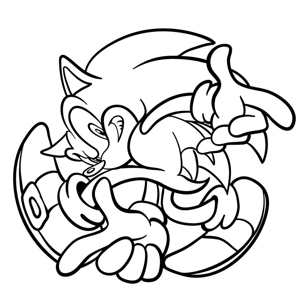How to draw Sonic (Adventure 1998)