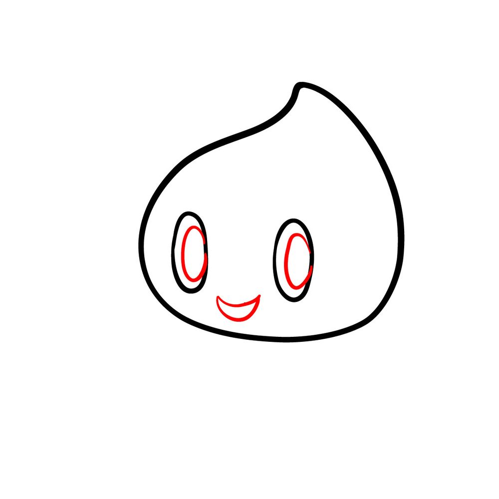 How to draw Chao (Sonic Adventure 1998) - step 03