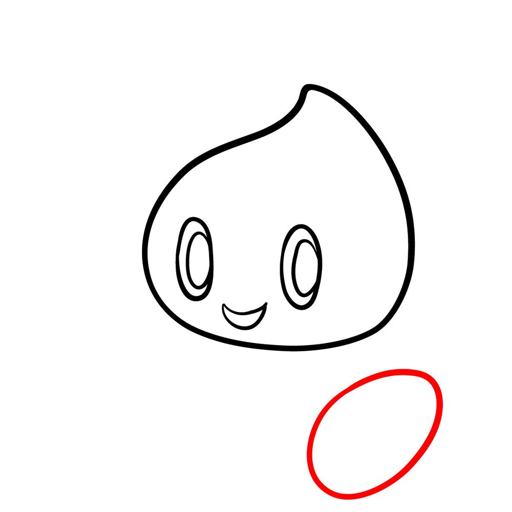 How to draw Chao (Sonic Adventure 1998) - step 04