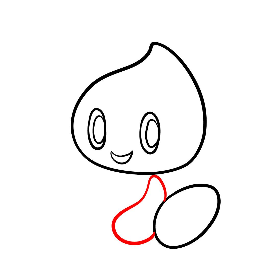 How to draw Chao (Sonic Adventure 1998) - step 05