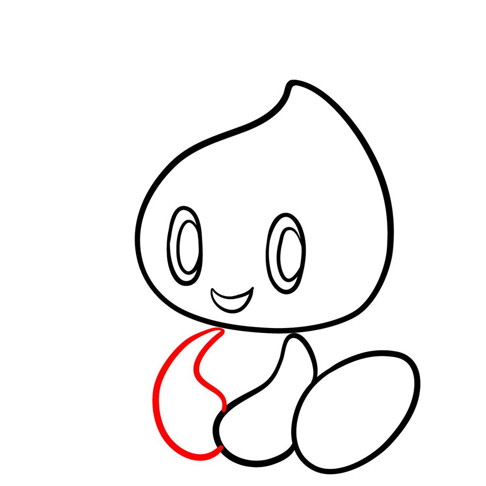 How to draw Chao (Sonic Adventure 1998) - step 06