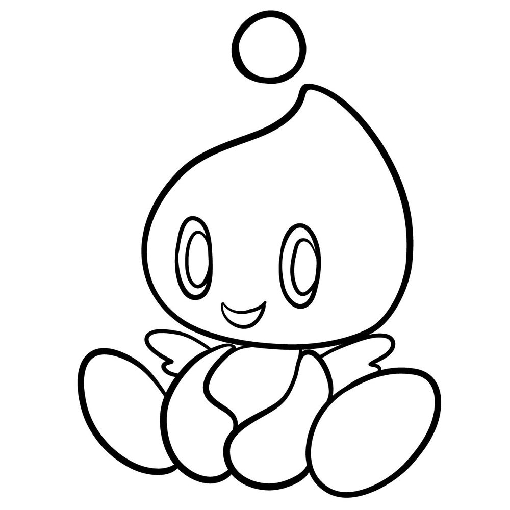 How to draw Chao (Sonic Adventure 1998)