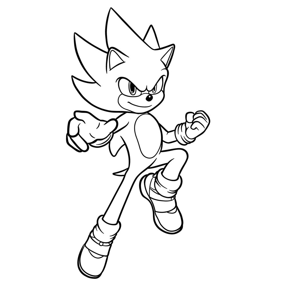 How to Draw Super Sonic from the Movie: Step-by-Step Tutorial