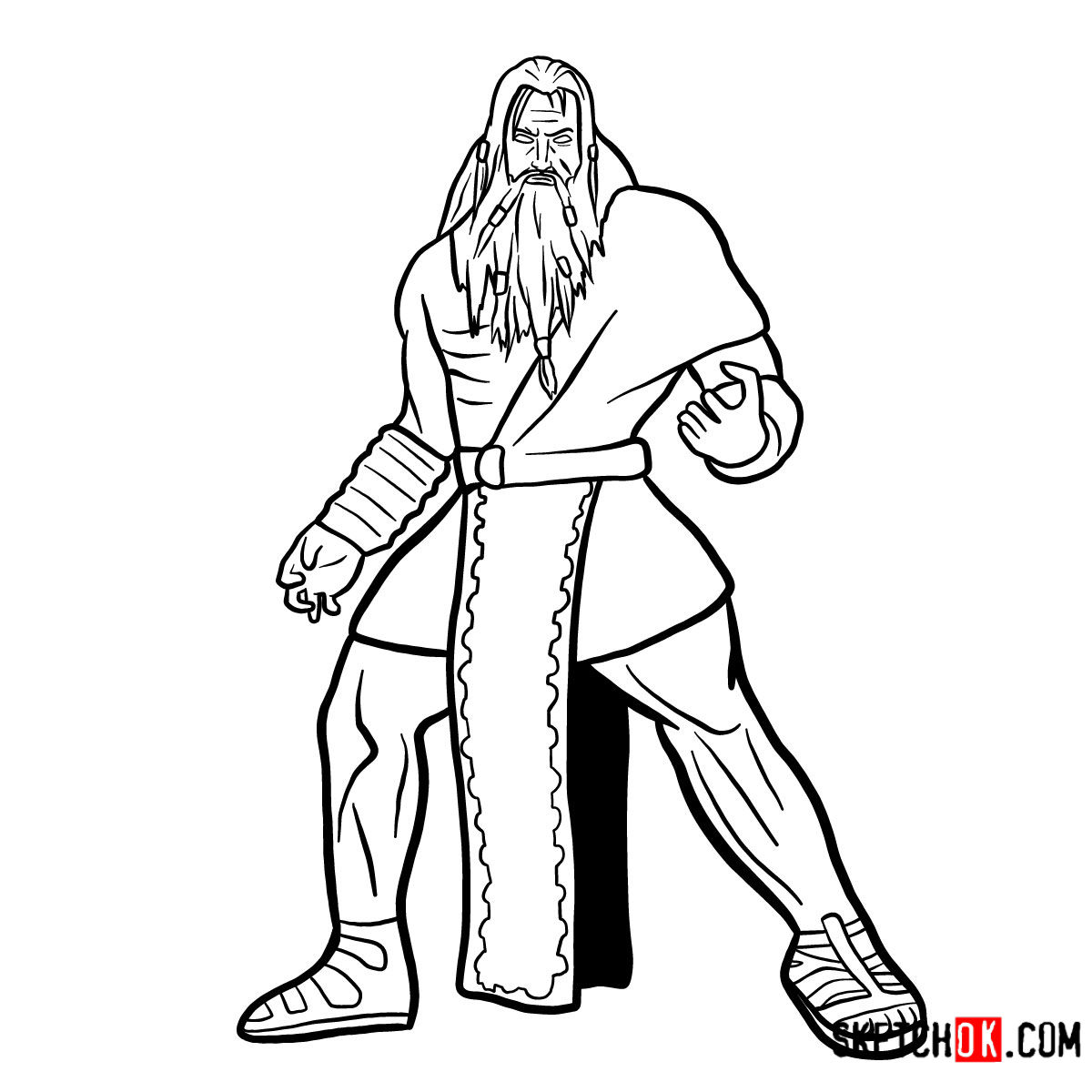 How to draw Zeus | God of War