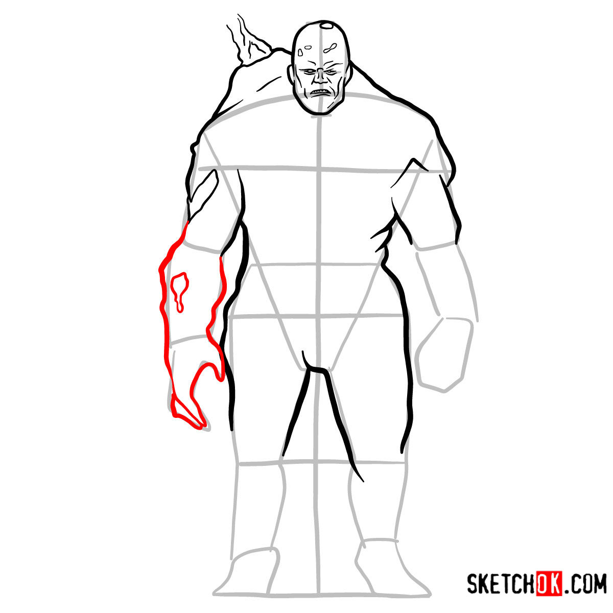 How to draw Perses | God of War - step 09
