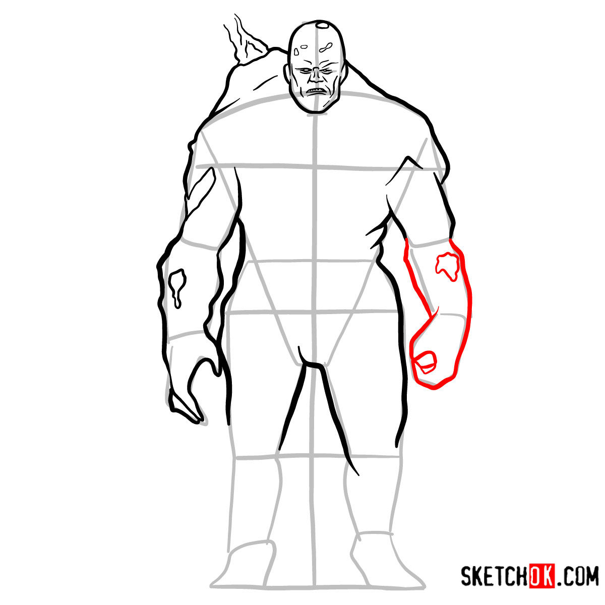 How to draw Perses | God of War - step 10