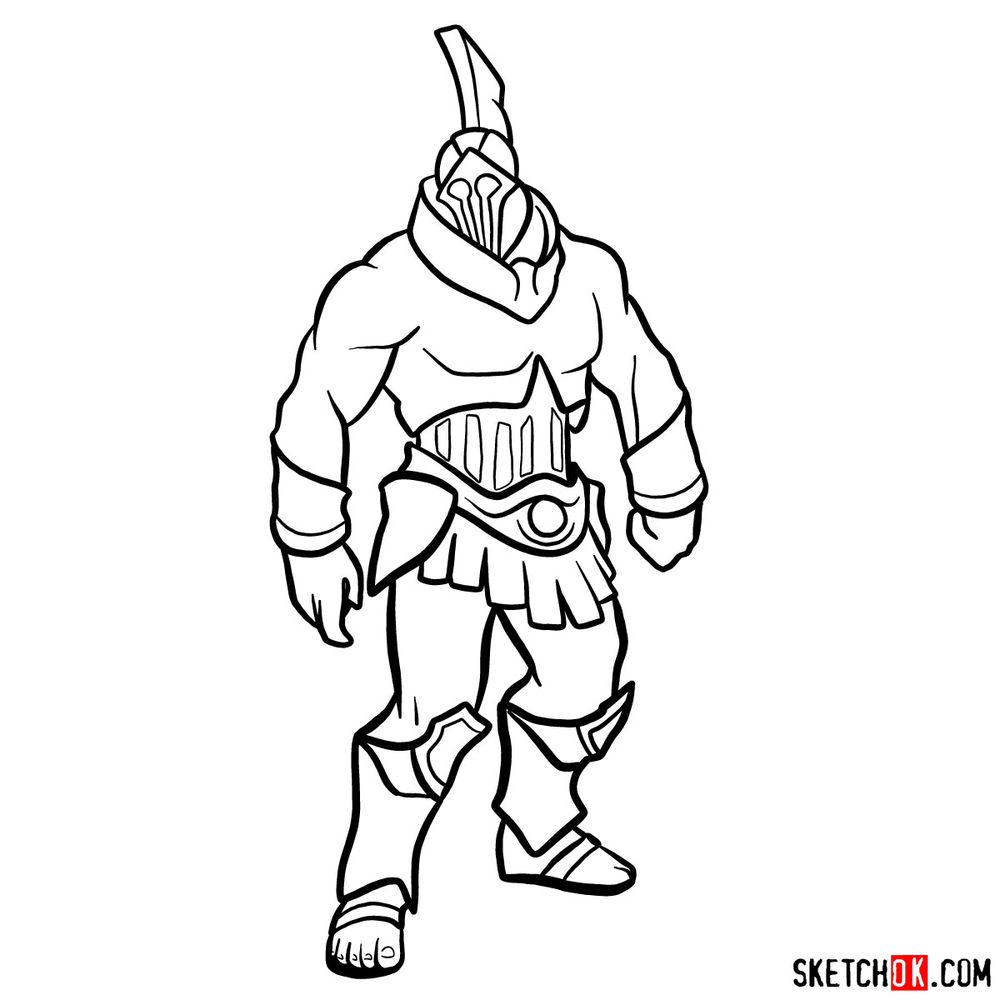 How to draw Talos from God of War