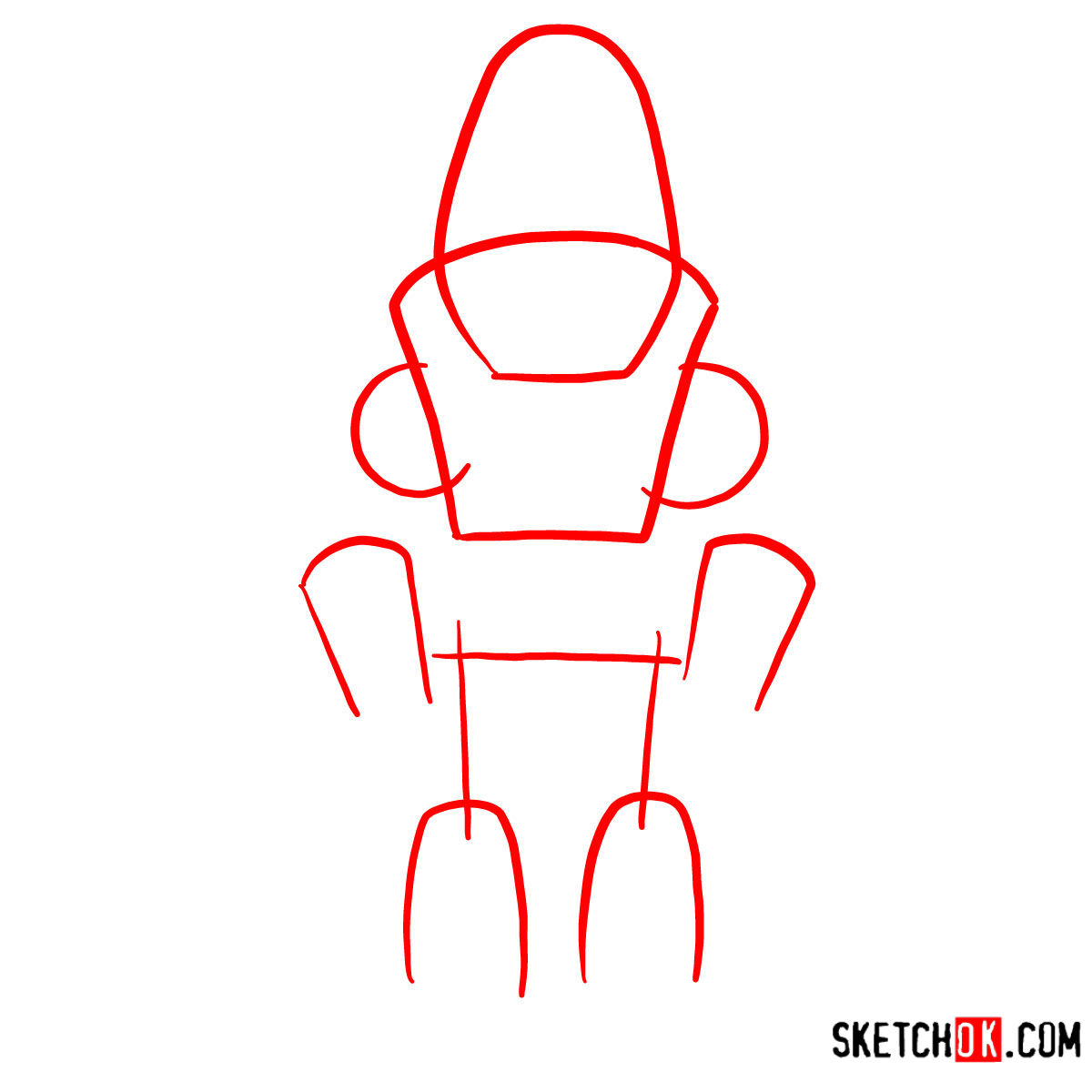 How to draw the Protectron | Fallout - step 01