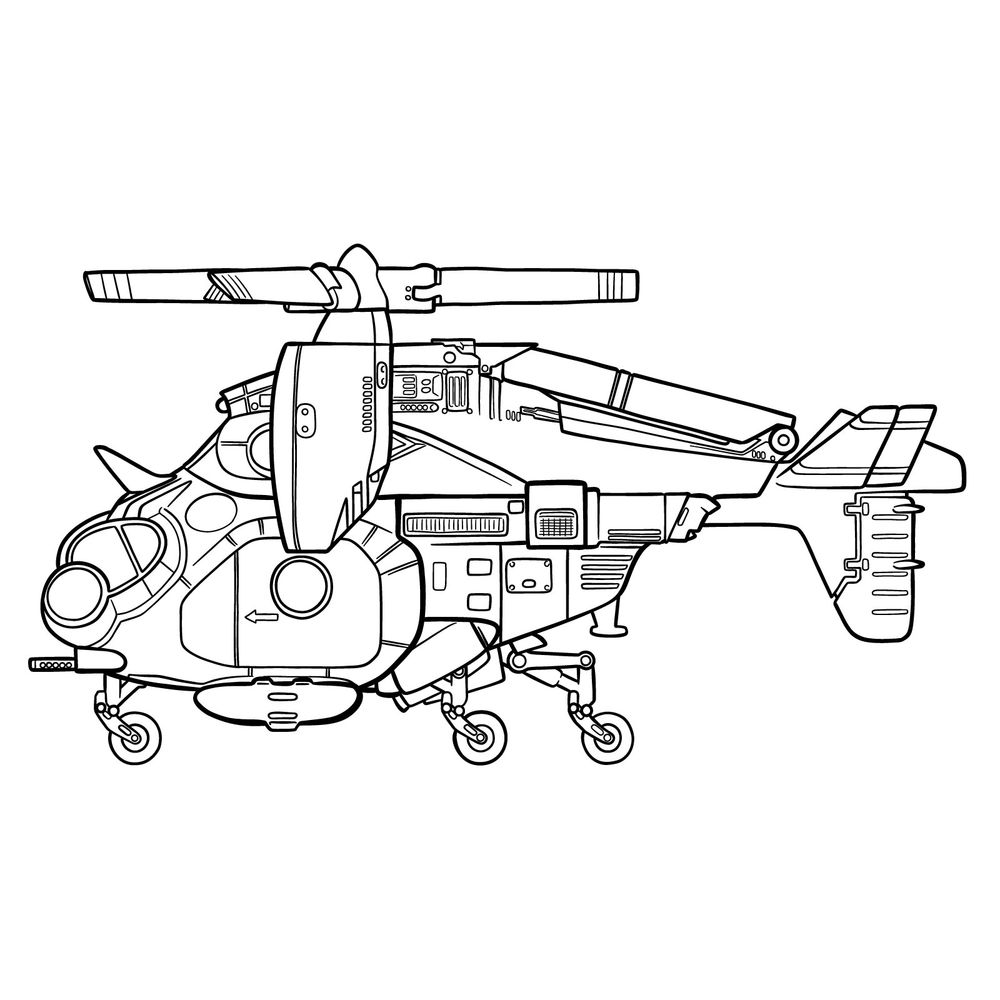 How to Draw the Fallout 4 Vertibird: Iconic VTOL Aircraft Tutorial