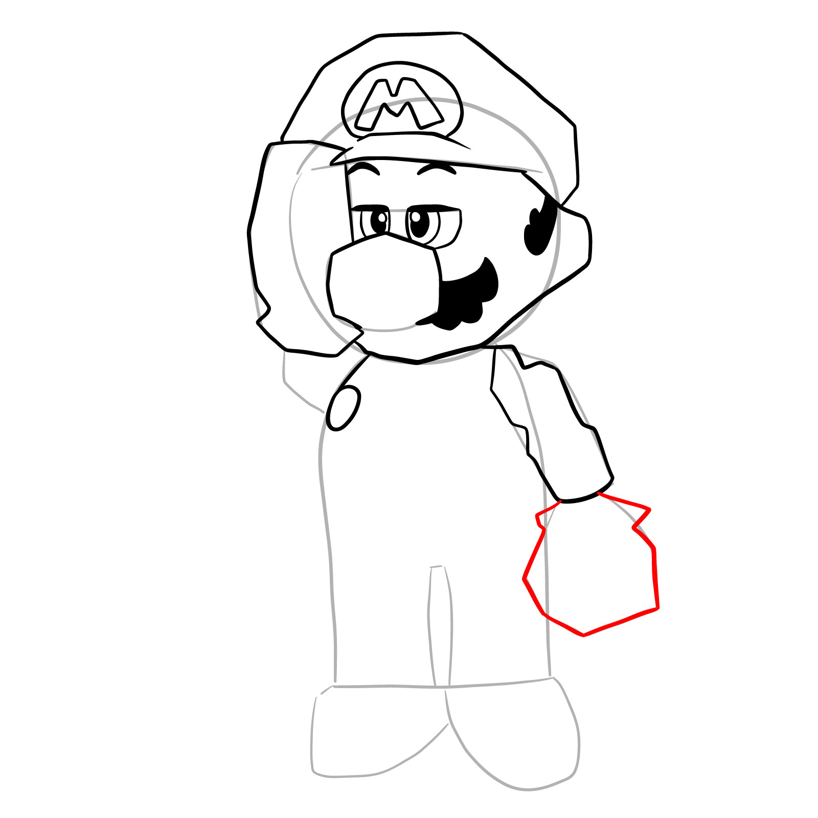 How to draw SuperMarioGlitchy4 (N64) - step 18