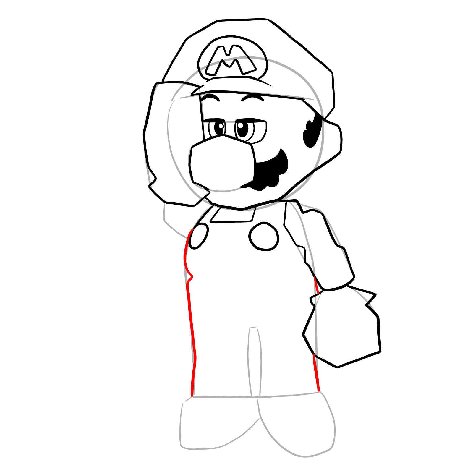 How to draw SuperMarioGlitchy4 (N64) - step 20