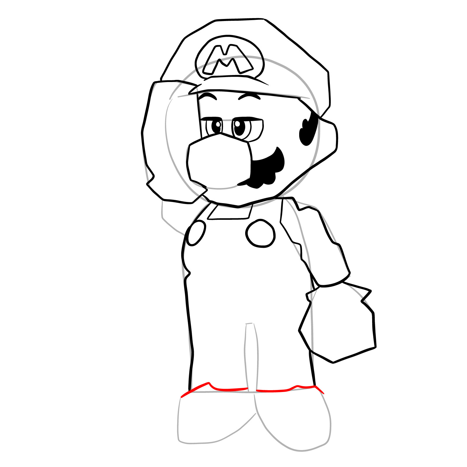 How to draw SuperMarioGlitchy4 (N64) - step 21
