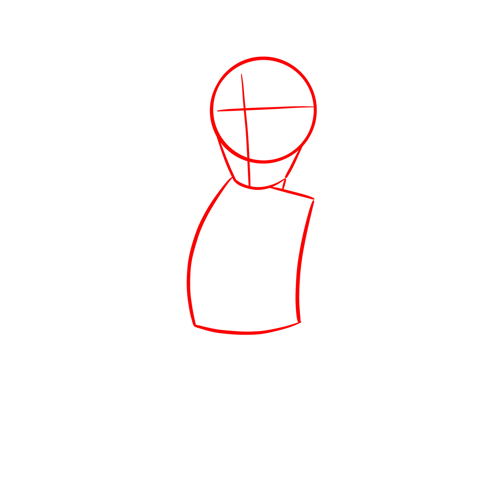 How to Draw Luigi Movie Version - step 01