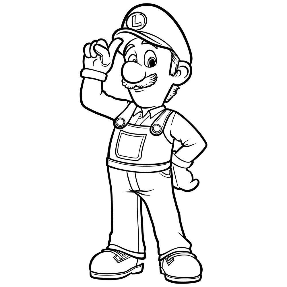 How to Draw Luigi from The Super Mario Bros. Movie