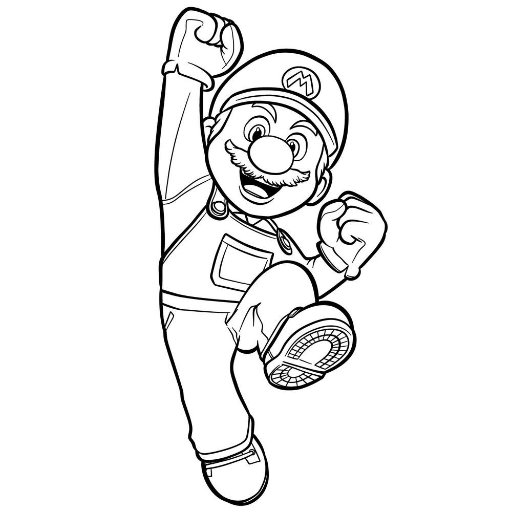 How to Draw Mario from The Super Mario Bros. Movie