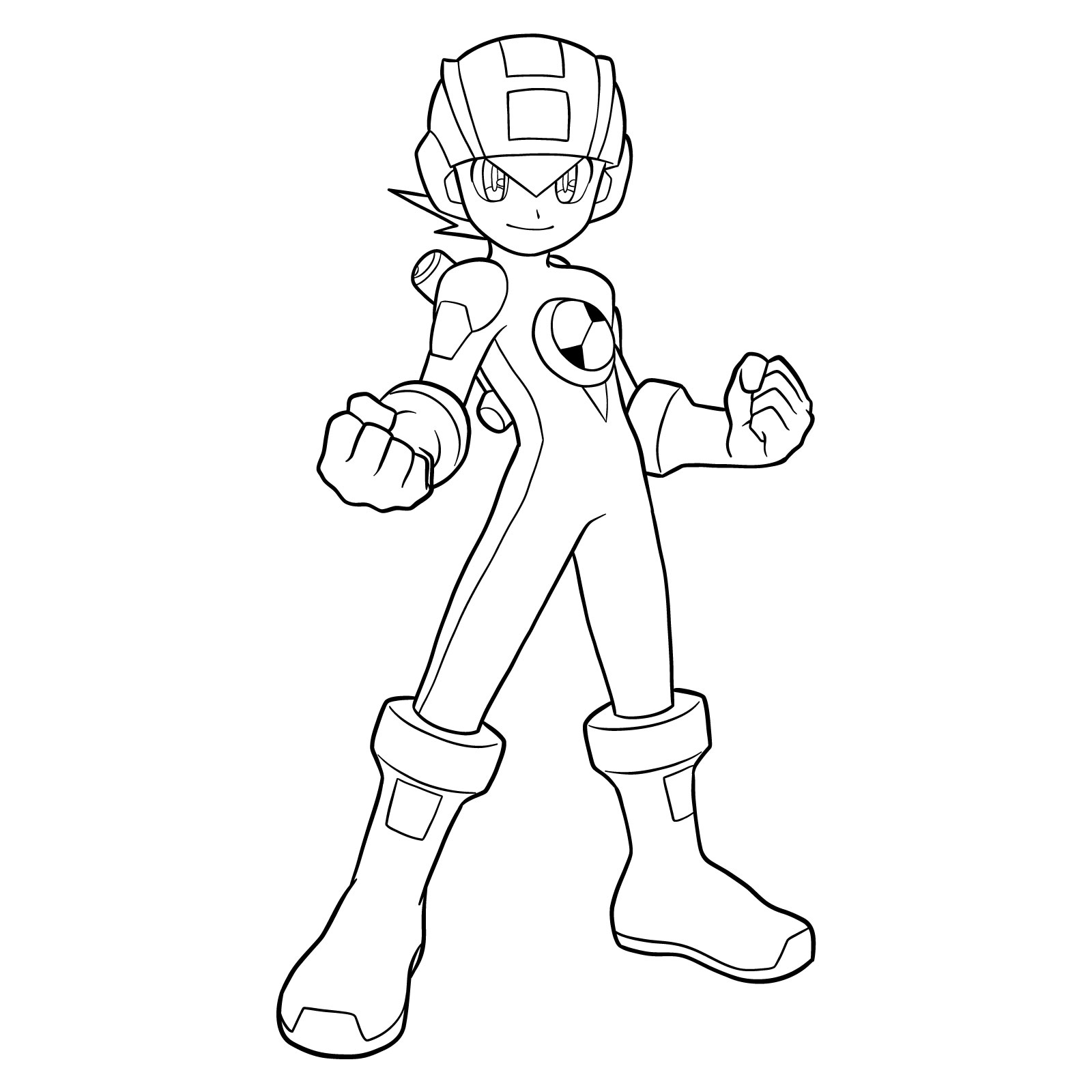 How to draw MegaMan.EXE - final step