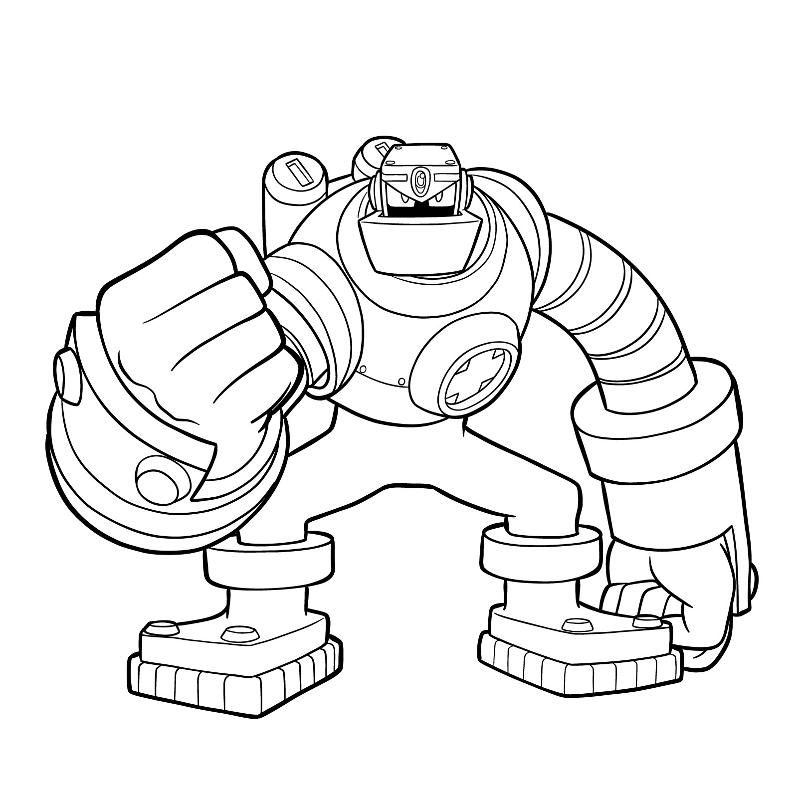 How to draw GutsMan.EXE from Mega Man Battle Network 2 - final step