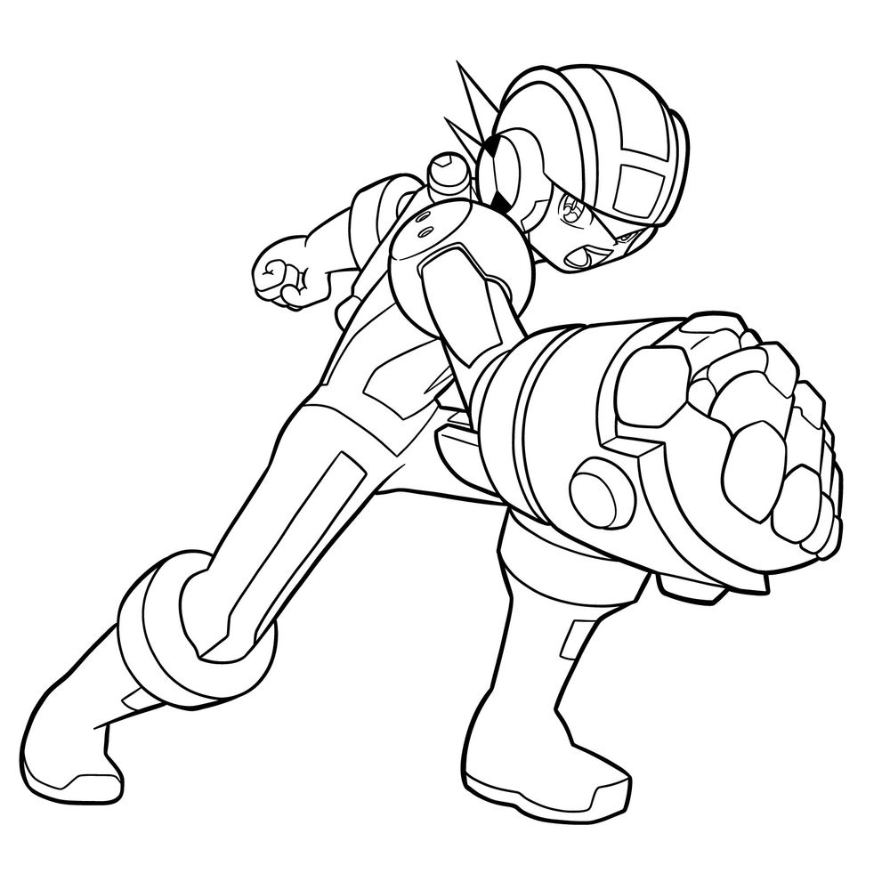 MegaMan.EXE Drawing Guide – HeatGuts Style Tutorial