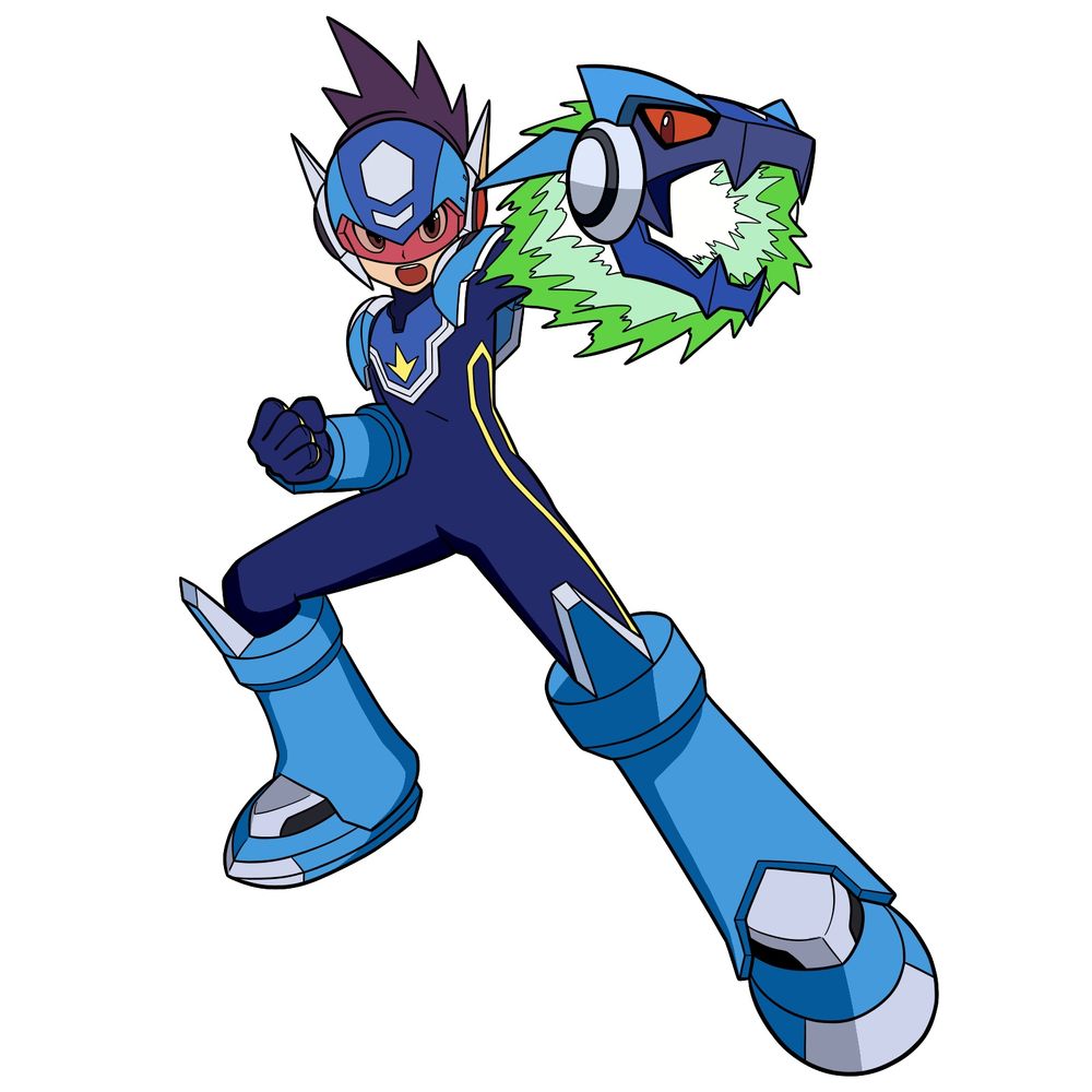 How to Draw Star Force Mega Man: Geo Stelar Drawing