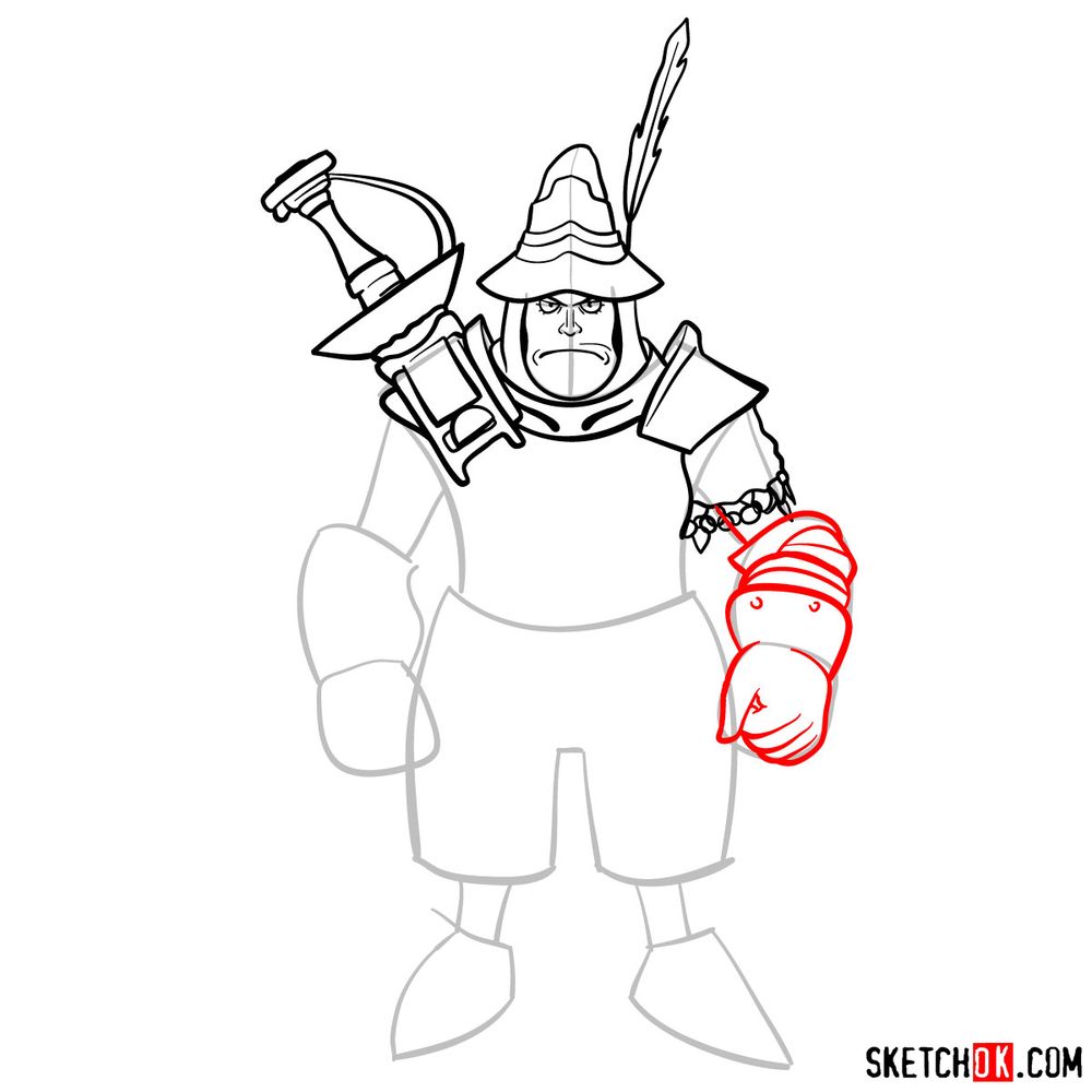 How to draw Adelbert - step 10