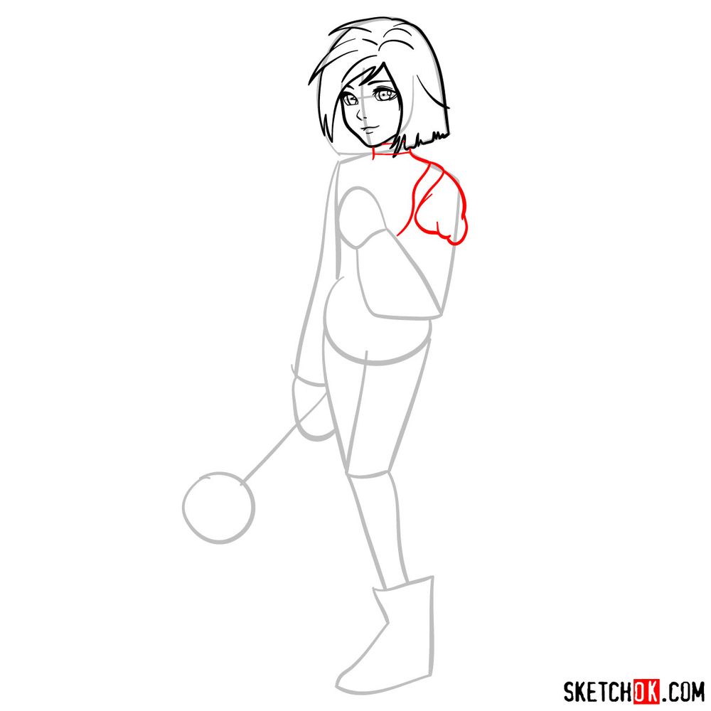 How to draw Garnet Til Alexandros - step 06