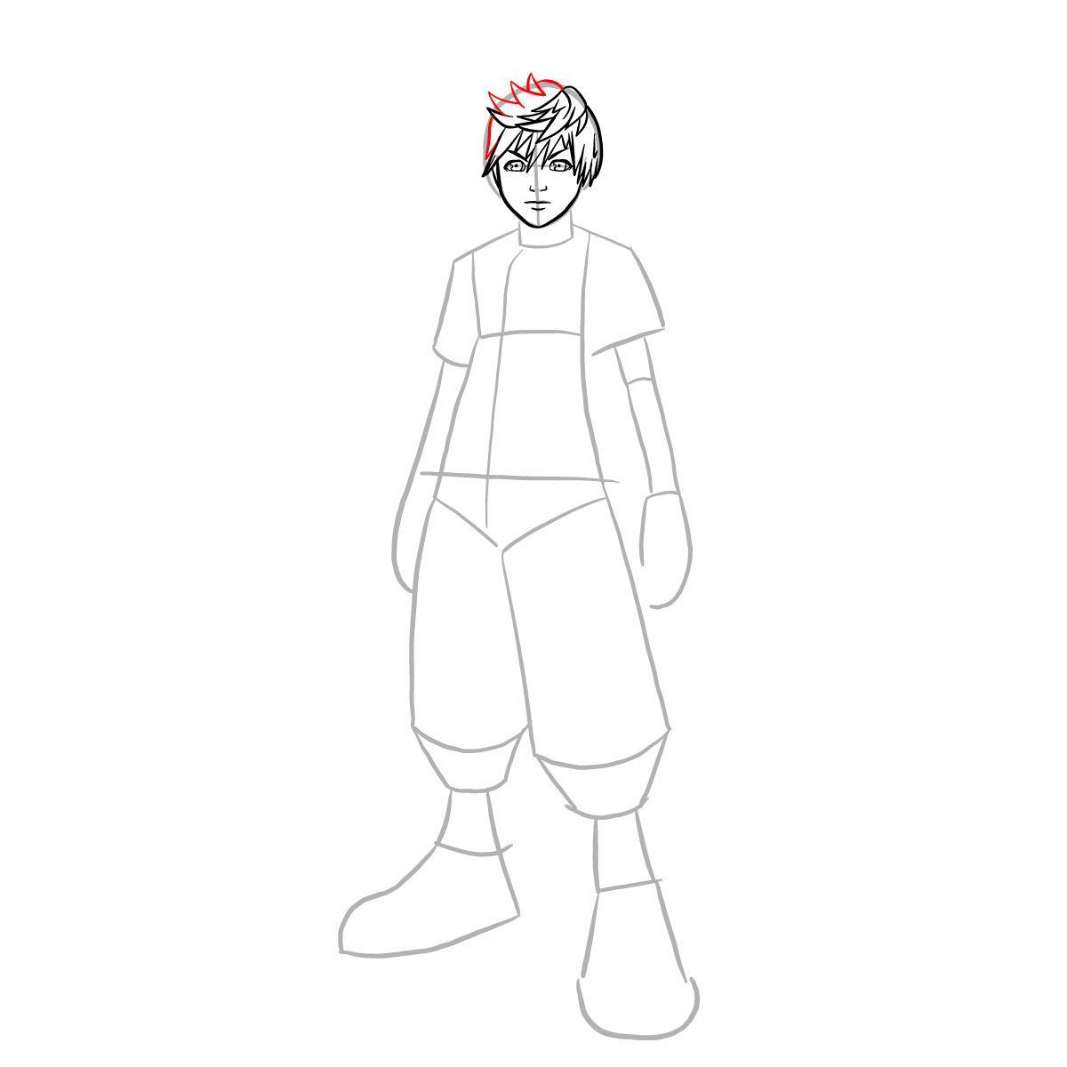 How to draw Ventus - step 14